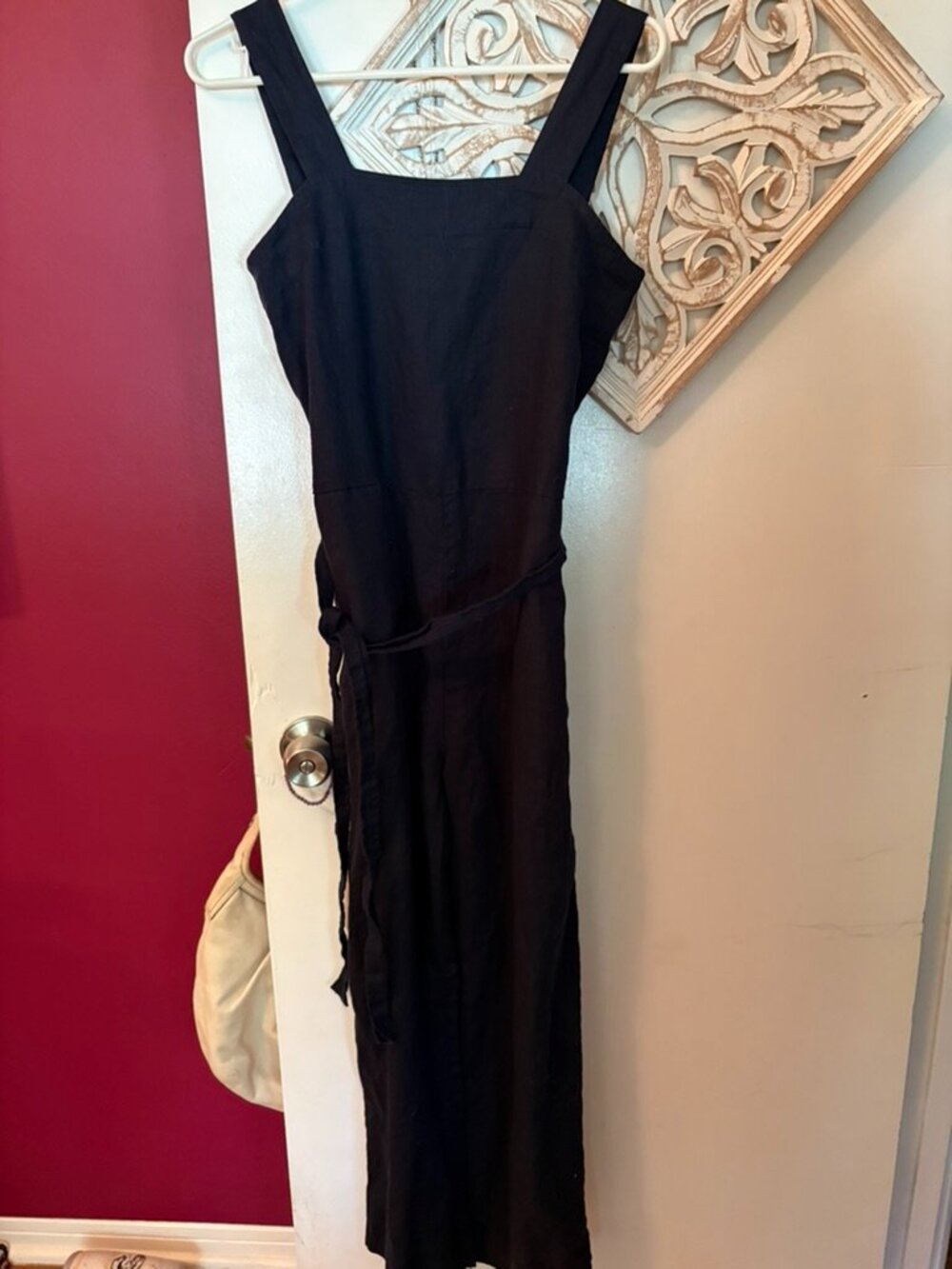 Qunice Linen Jumpsuit - Navy Blue XS